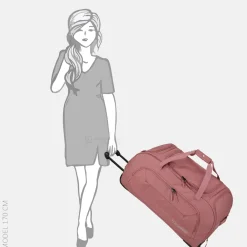 Reistassen Op Wielen^Travelite Kick Off Duffle wieltas XL rose