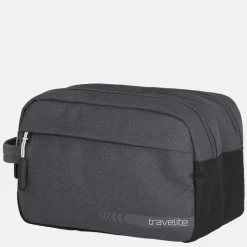 Toilettassen^Travelite Kick Off toilettas dark anthracite