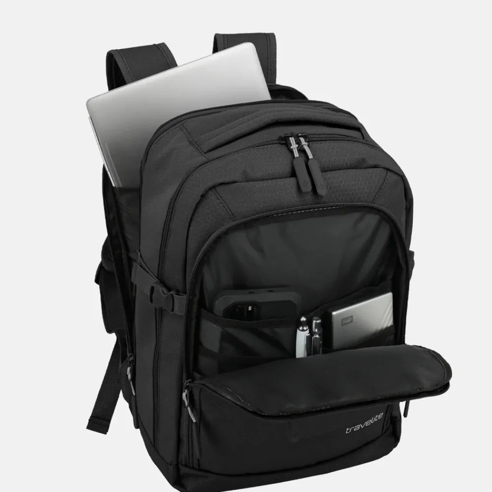 Handbagage Tassen | Underseaters^Travelite Kick Off underseater/rugzak 13 inch black