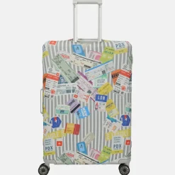 Kofferhoezen^Travelite kofferhoes L blue white