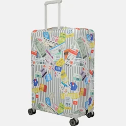 Kofferhoezen^Travelite kofferhoes L blue white