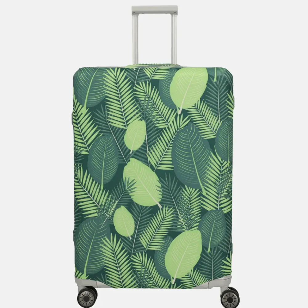 Kofferhoezen^Travelite kofferhoes L dark blue feather