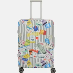 Kofferhoezen^Travelite kofferhoes M blue/white