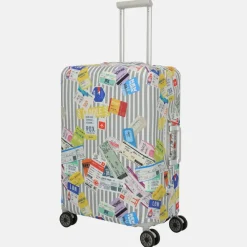 Kofferhoezen^Travelite kofferhoes M blue/white