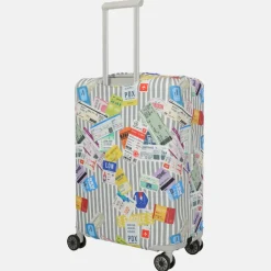 Kofferhoezen^Travelite kofferhoes M blue/white