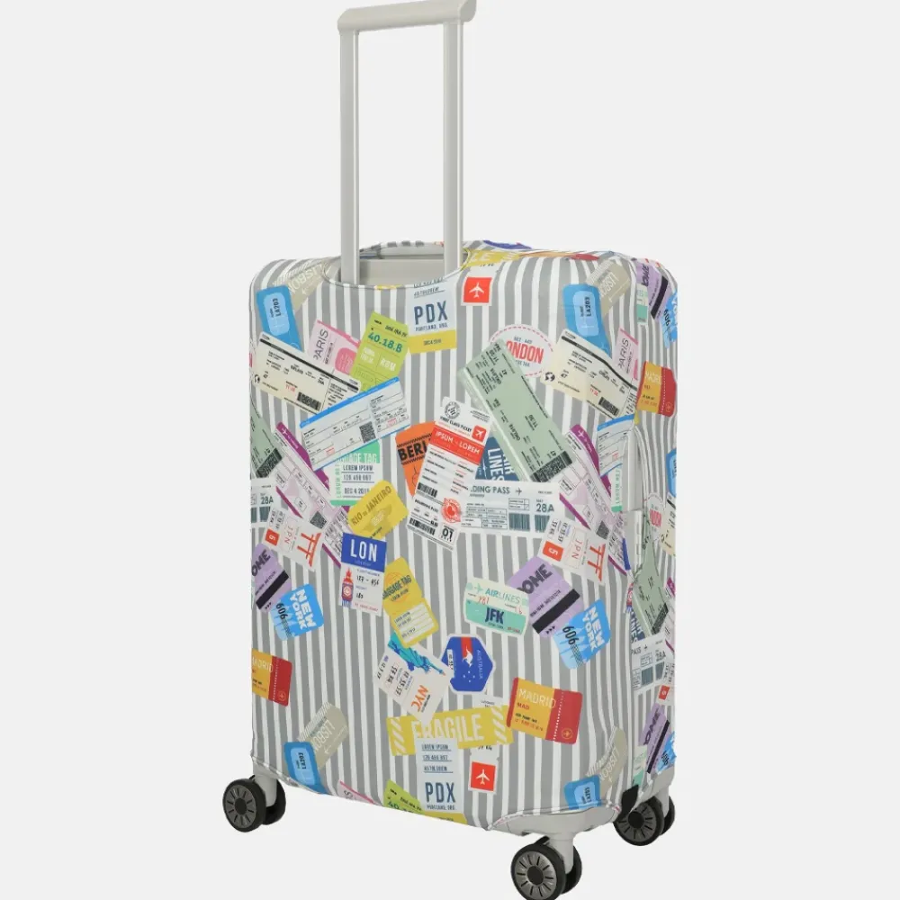 Kofferhoezen^Travelite kofferhoes M blue/white