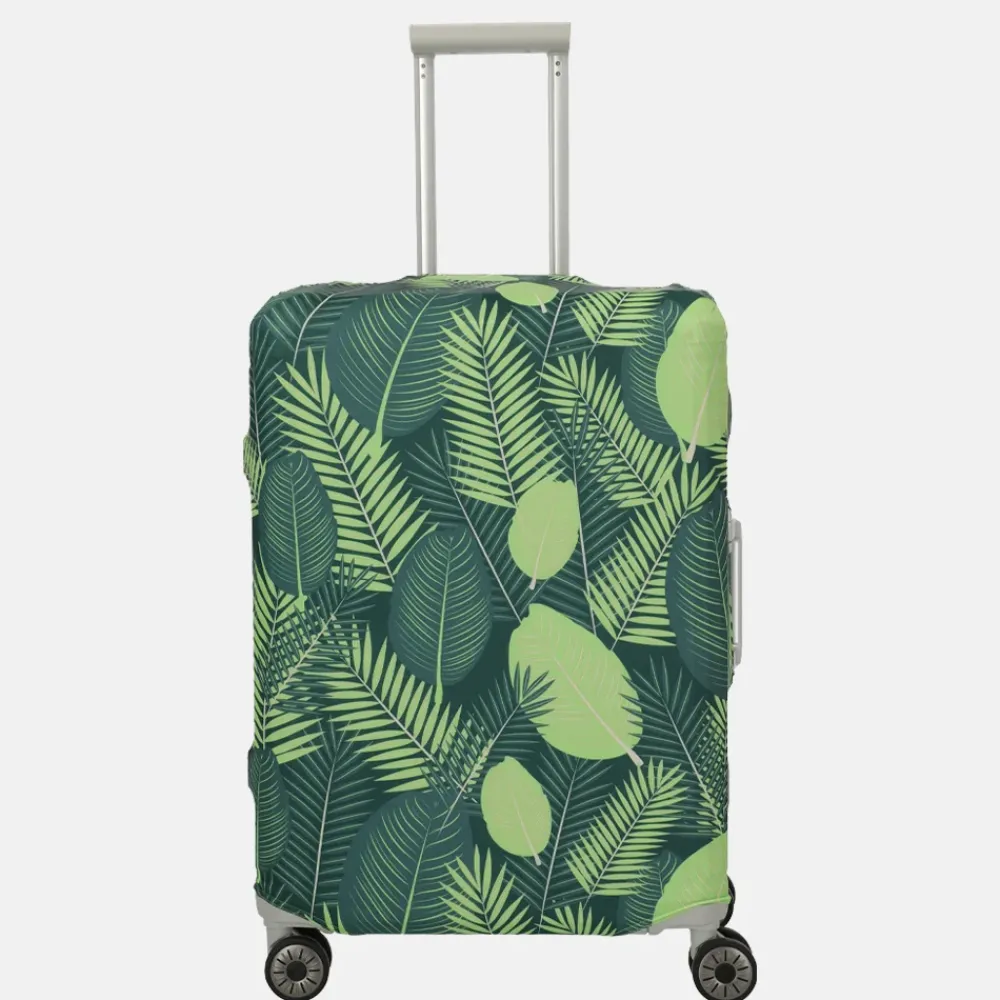 Kofferhoezen^Travelite kofferhoes M dark blue feather