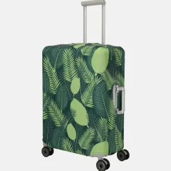 Kofferhoezen^Travelite kofferhoes M dark blue feather
