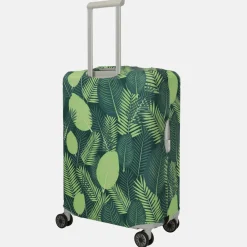 Kofferhoezen^Travelite kofferhoes M dark blue feather