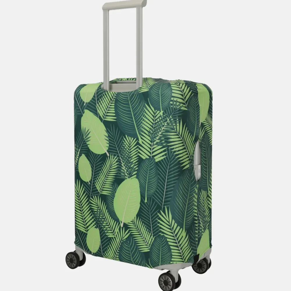 Kofferhoezen^Travelite kofferhoes M dark blue feather