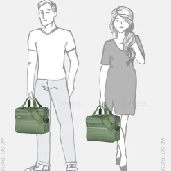 Schoudertassen^Travelite Miigo boardbag green