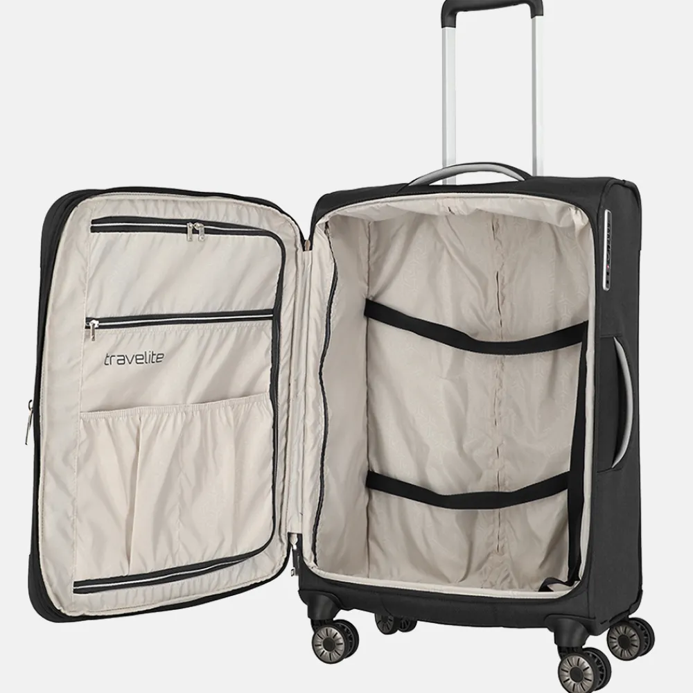 Reiskoffers^Travelite Miigo koffer 77 cm black