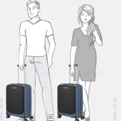 Handbagage Koffers^Travelite Mooby frontpocket handbagage koffer 55 cm blue