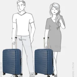 Reiskoffers^Travelite Mooby reiskoffer 67 cm blue