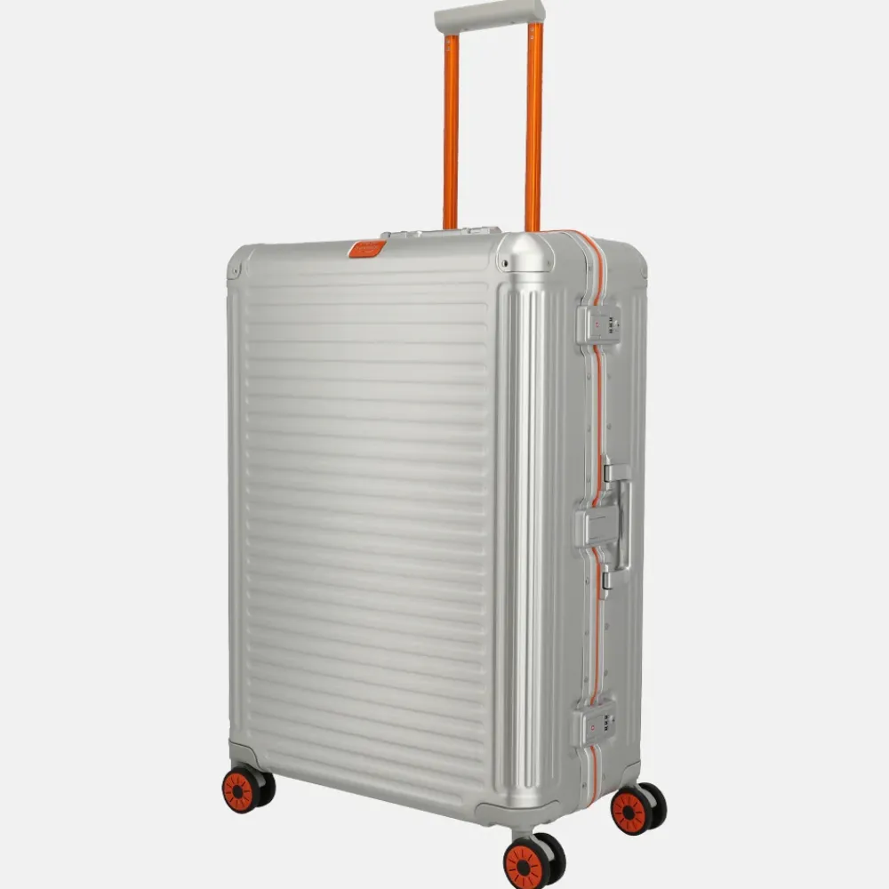 Reiskoffers^Travelite Next 2.0 reiskoffer 75 cm Limited Edition silver-orange