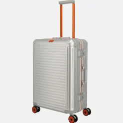 Reiskoffers^Travelite Next 2.0 reiskoffer 67 cm Limited Edition silver-orange