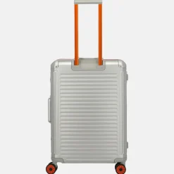 Reiskoffers^Travelite Next 2.0 reiskoffer 67 cm Limited Edition silver-orange
