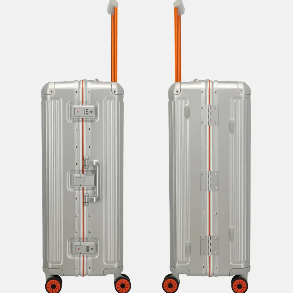 Reiskoffers^Travelite Next 2.0 reiskoffer 75 cm Limited Edition silver-orange