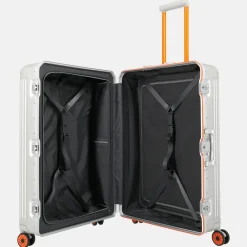 Reiskoffers^Travelite Next 2.0 reiskoffer 75 cm Limited Edition silver-orange