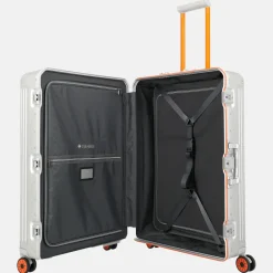 Reiskoffers^Travelite Next 2.0 reiskoffer 75 cm Limited Edition silver-orange