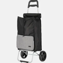 Boodschappentrolleys^Travelite Paklite boodschappentrolley black bird printing