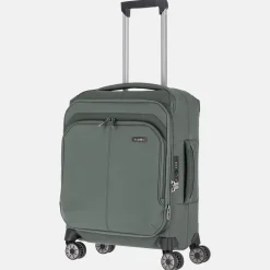 Handbagage Koffers^Travelite Priima handbagage koffer 55 cm olive