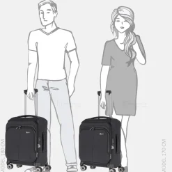 Handbagage Koffers^Travelite Priima handbagage koffer 55 cm black