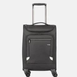 Handbagage Koffers^Travelite toploader handbagage koffer 55 cm black