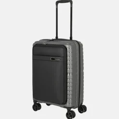 Handbagage Koffers^Travelite Trient Frontpocket handbagage koffer 55 cm anthracite