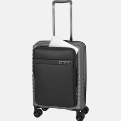 Handbagage Koffers^Travelite Trient Frontpocket handbagage koffer 55 cm anthracite