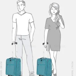 Underseaters | Underseaters^Travelite Underseater koffer 43 cm petrol