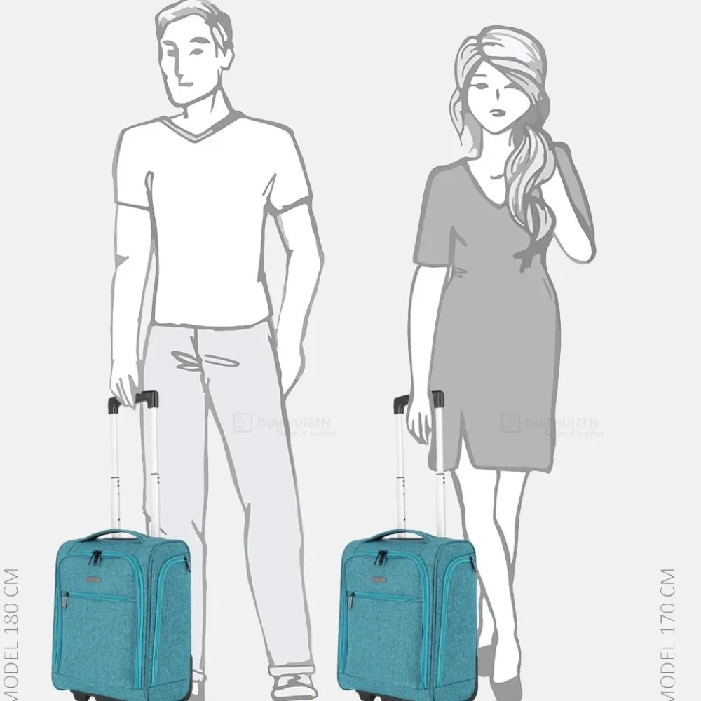Underseaters | Underseaters^Travelite Underseater koffer 43 cm petrol