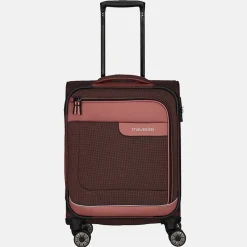 Handbagage Koffers^Travelite Viia handbagage koffer 55 cm rose