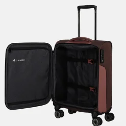Handbagage Koffers^Travelite Viia handbagage koffer 55 cm rose