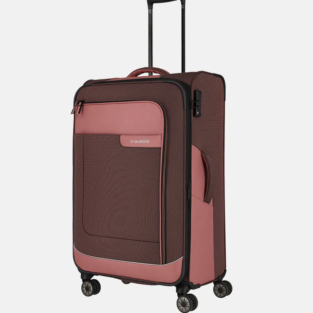 Reiskoffers^Travelite Viia koffer 77 cm rose