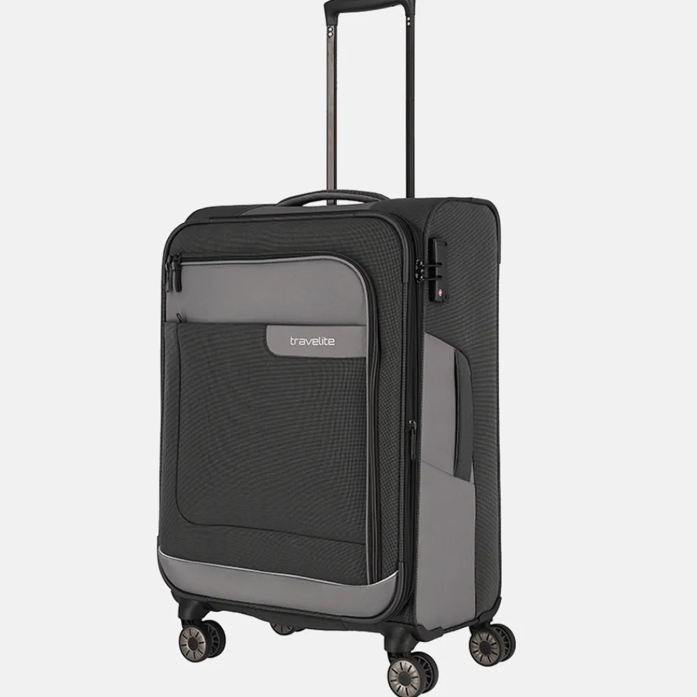 Reiskoffers^Travelite Viia koffer 67 cm anthracite