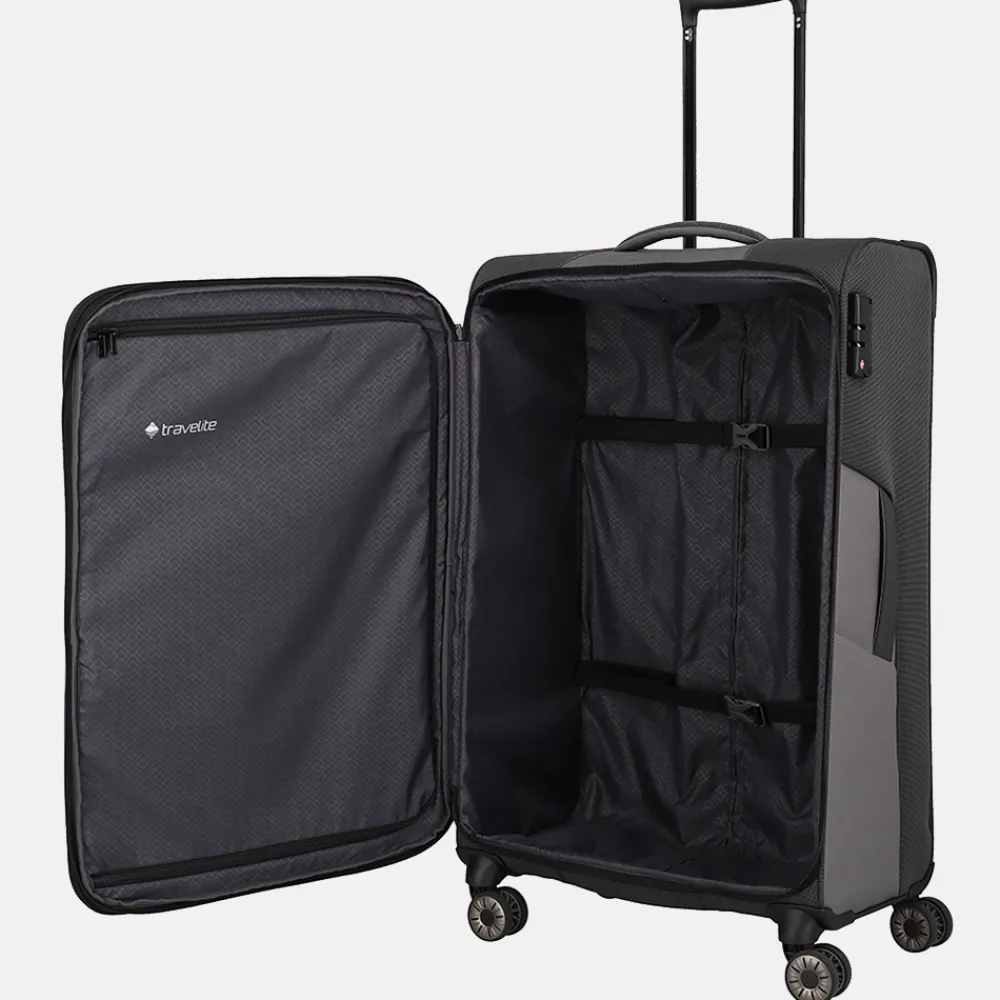 Reiskoffers^Travelite Viia koffer 77 cm anthracite