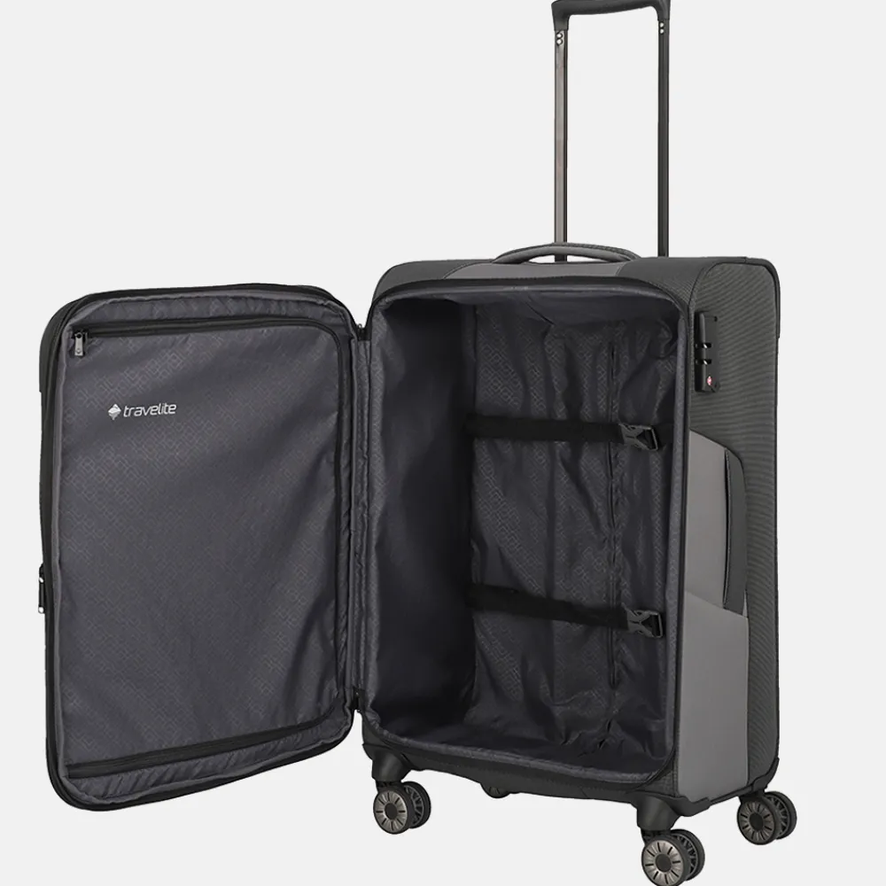 Reiskoffers^Travelite Viia koffer 67 cm anthracite