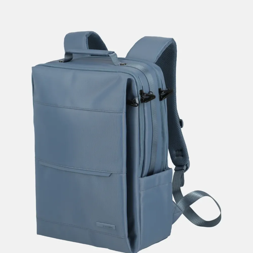 Laptop Rugzakken^Travelite Workfloow laptoprugzak 15 inch M denimblue