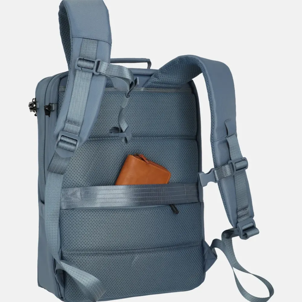 Laptop Rugzakken^Travelite Workfloow laptoprugzak 15 inch M denimblue