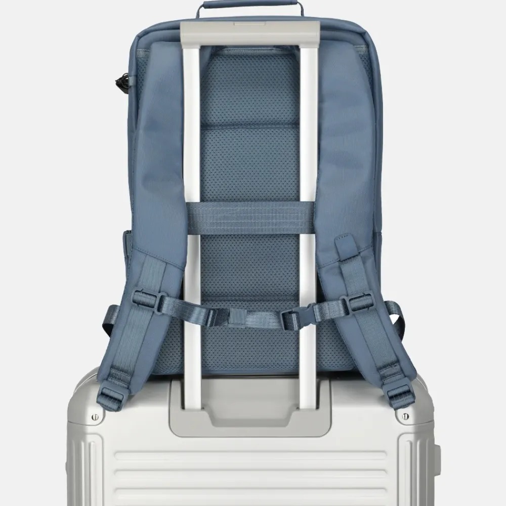 Laptop Rugzakken^Travelite Workfloow laptoprugzak 15 inch M denimblue