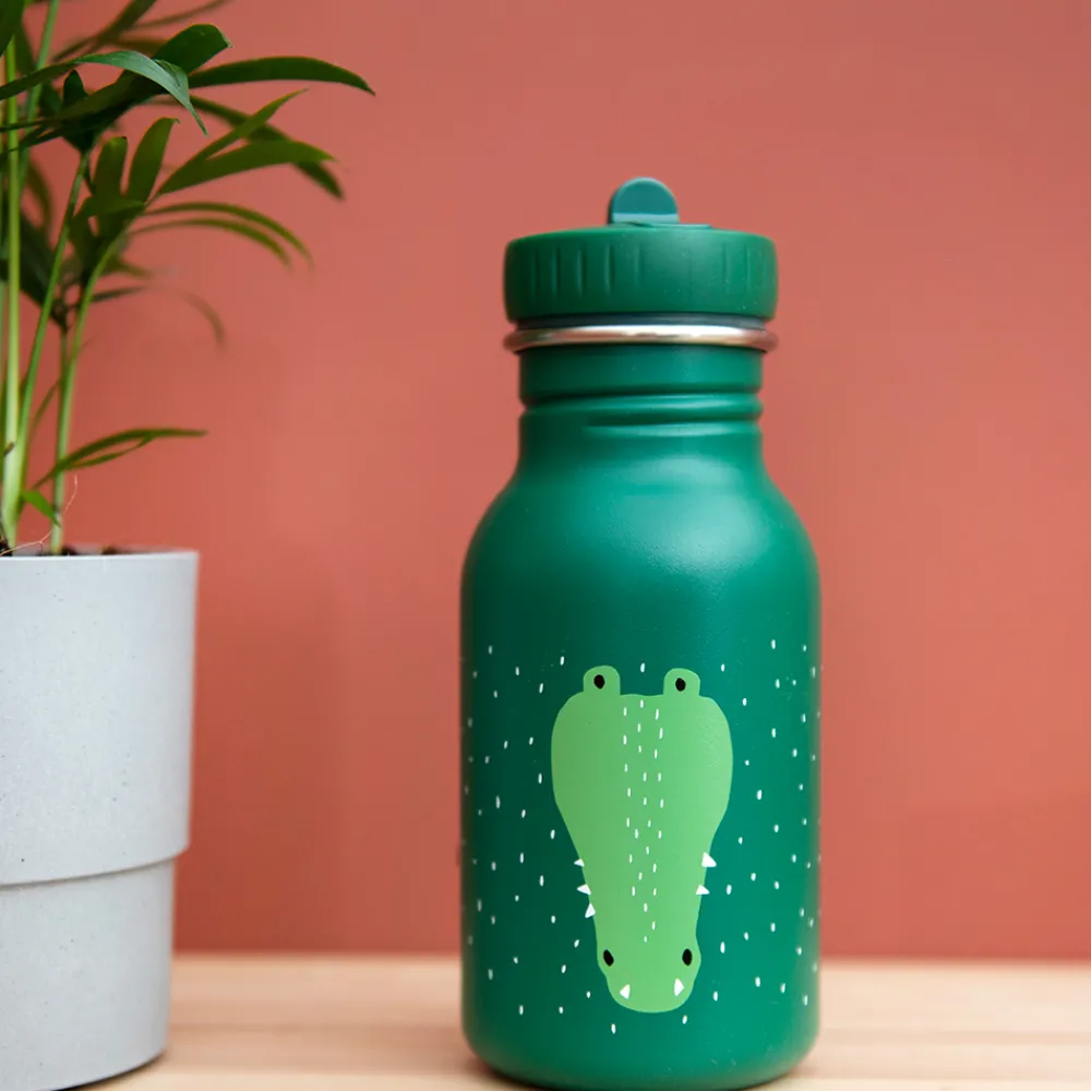 Gepersonaliseerde Drinkflessen | Drinkflessen^Trixie drinkfles 350 ml Mr. Crocodile