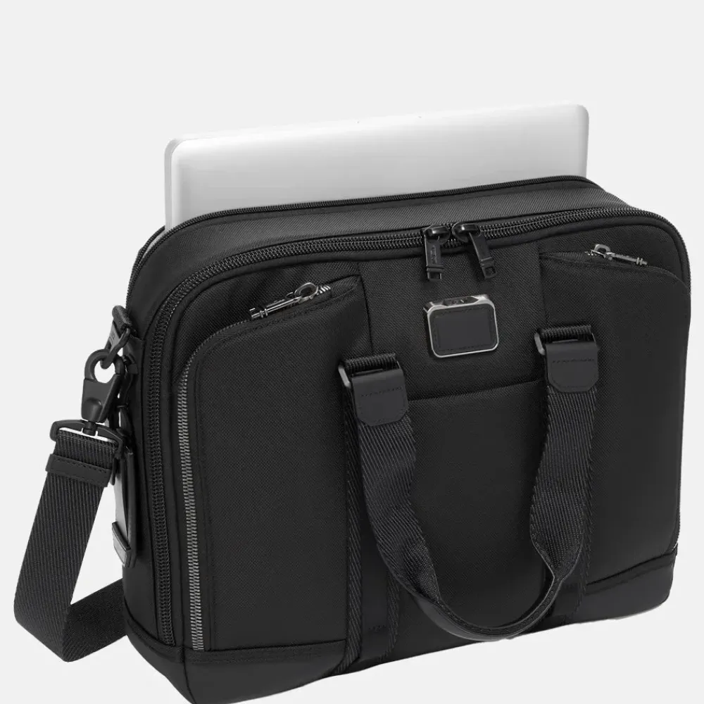 Heren Laptoptassen^Tumi Albany Alpha Bravo Academy laptoptas black