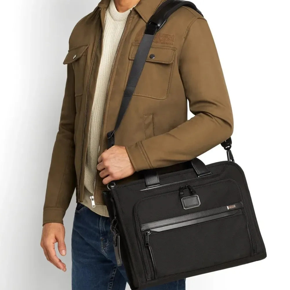 Heren Laptoptassen^Tumi Alpha Slim Deluxe laptoptas black