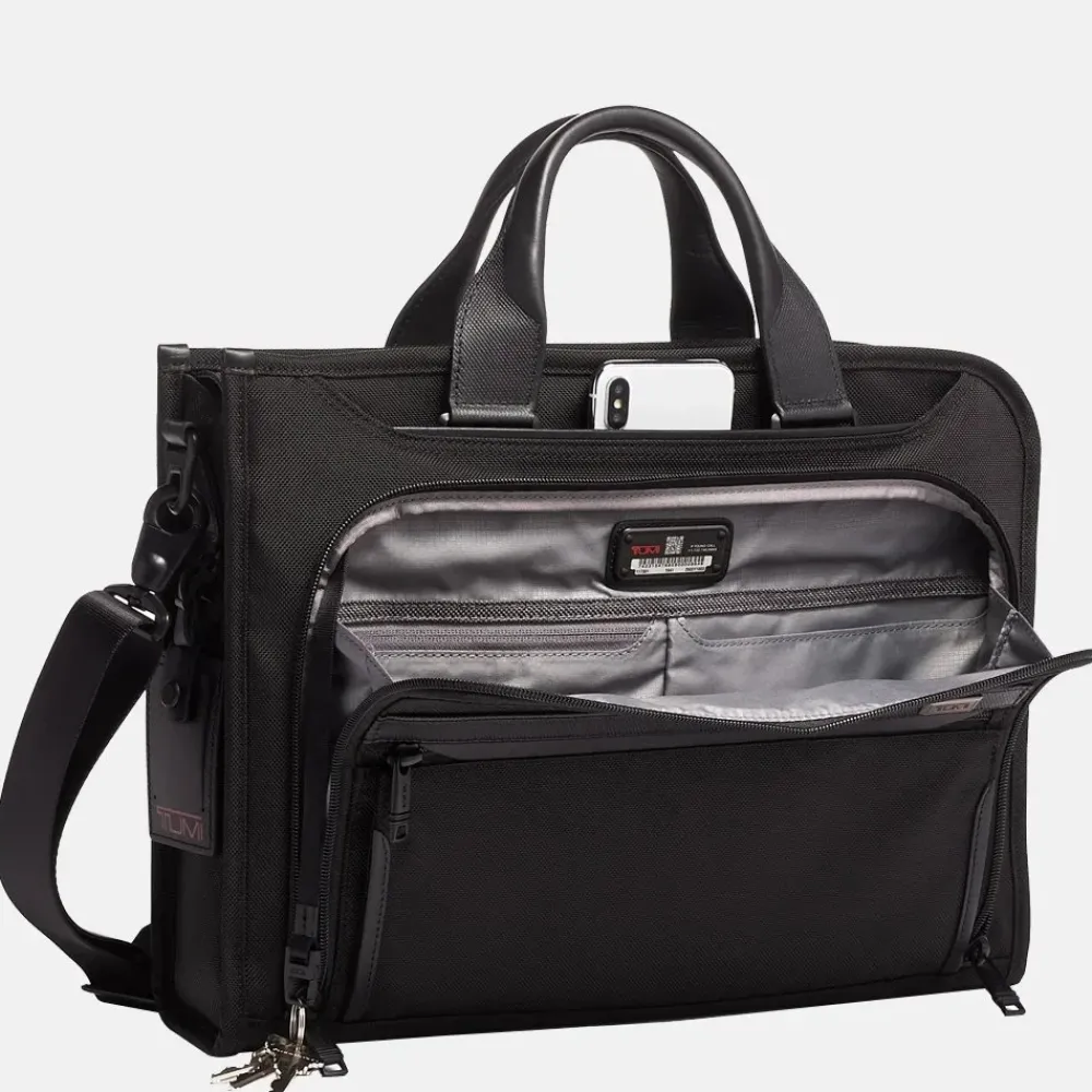Heren Laptoptassen^Tumi Alpha Slim Deluxe laptoptas black