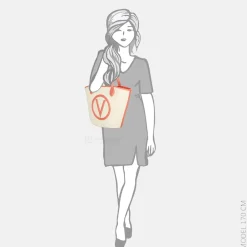 Shoppers^Valentino Bags Covent shopper natur/coral