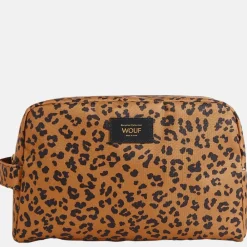 Toilettassen^Wouf Agar toilettas L leopard