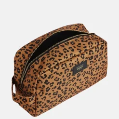 Toilettassen^Wouf Agar toilettas L leopard