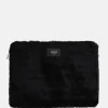 School Accessoires | Laptophoezen^Wouf Black Forest laptophoes 13/14 inch faux fur