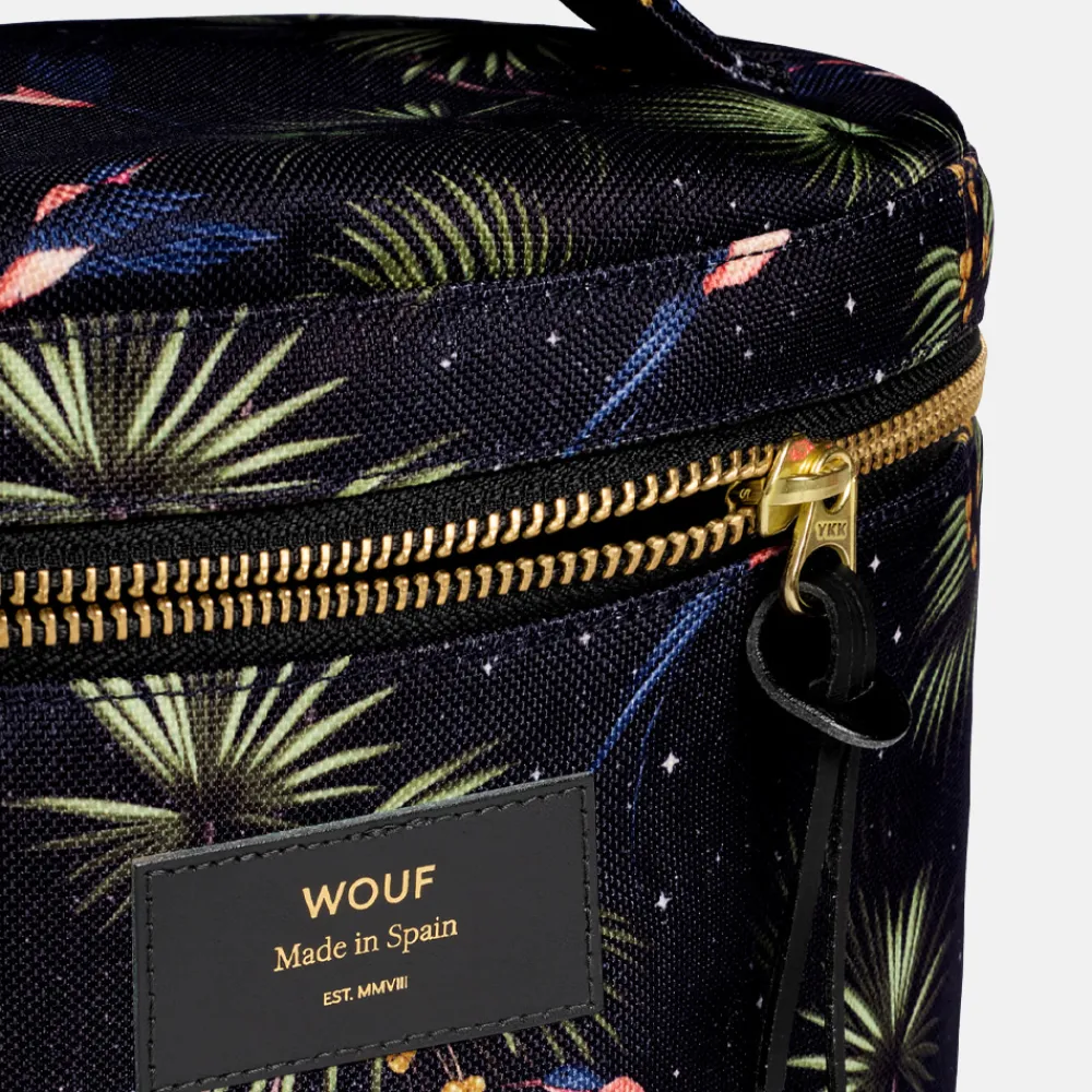 Toilettassen^Wouf Paradise toilettas XL black